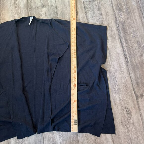 Lululemon After Asana Wrap Sweater, Heathered Inkwell (Navy Blue), One Size OS - Picture 8 of 11